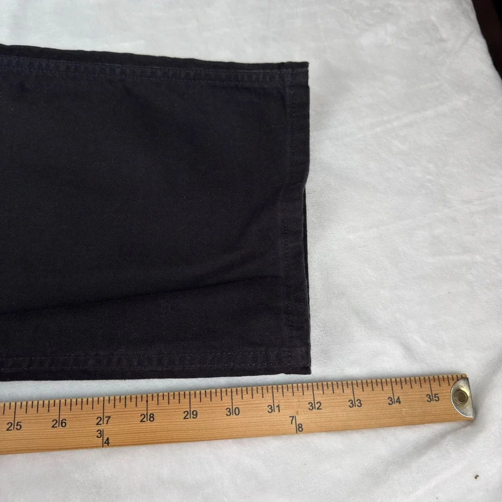 Levis 565 Workwear Loose Straight Utility Pants Black Canvas Mens 42x32 New